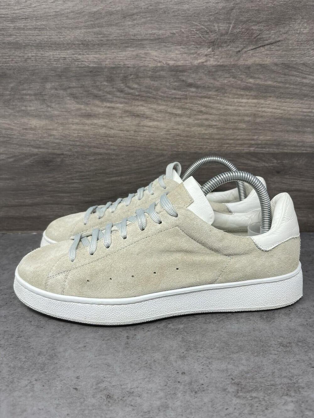 To Boot New York Suede Sneakers Womens Size 10.5 Grey White Low Top